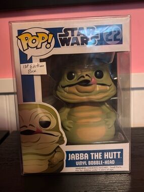 pop Star Wars Jabba the Hutt Green Vinyl Bobble-Head